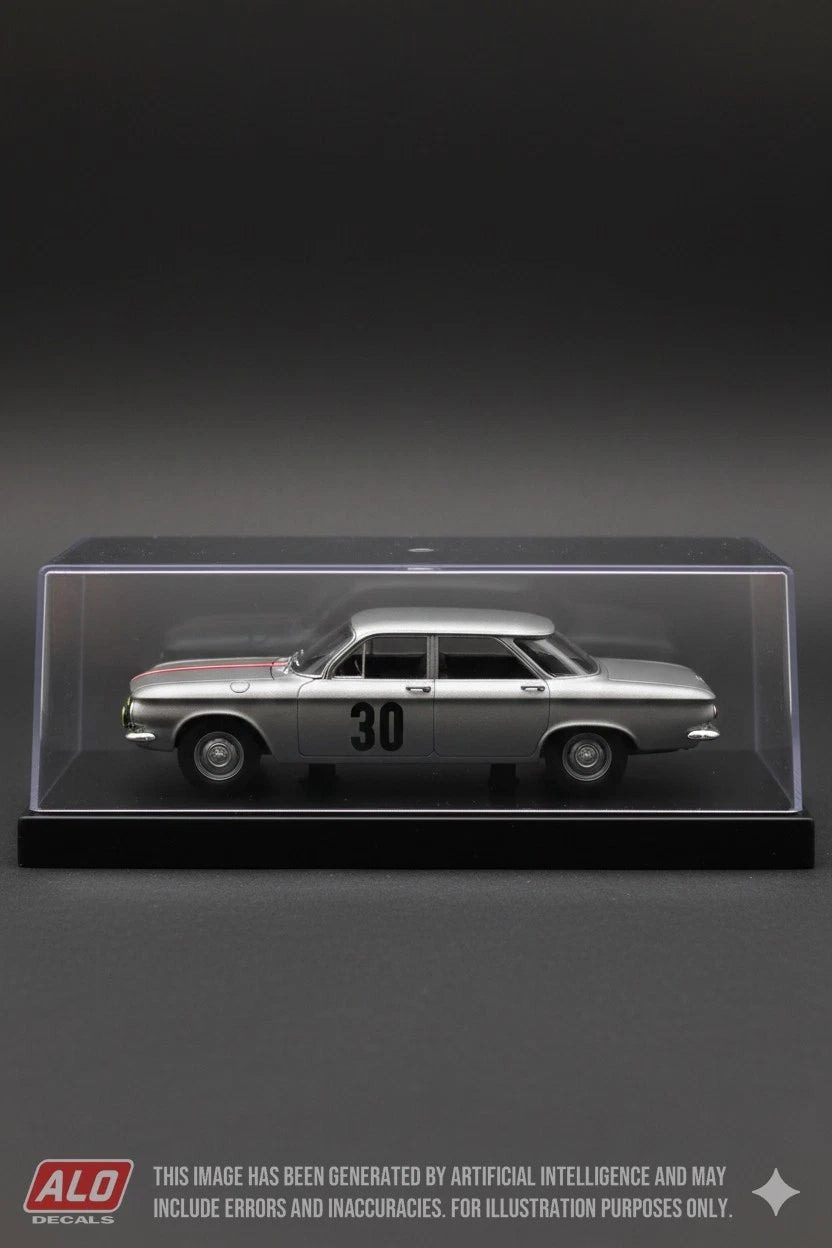 1961 MONTE CARLO RALLY #30 CHEVROLET CORVAIR JACK NIELSEN/HANS ERIK EGANDER 1:43, 1:24, 1:18 DECALS