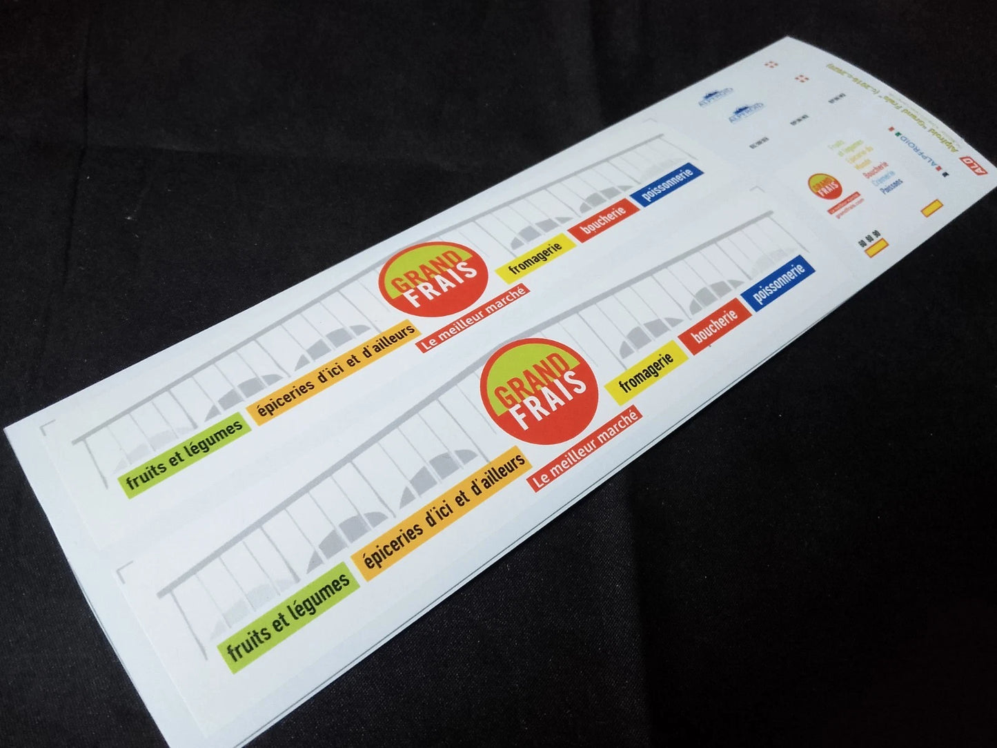 2016-2020 SEMI-TRAILER DECORATION "ALPFROID - GRAND FRAIS" 1:87 DECALS