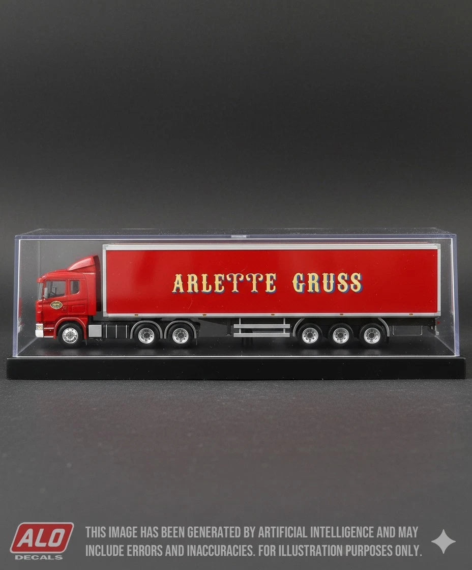 1985-2009 SEMI-TRAILER DECORATION "ARLETTE GRUSS" 1:87 DECALS
