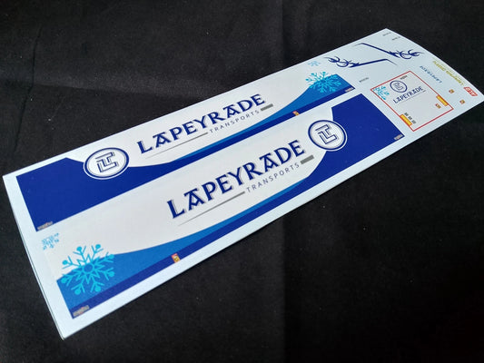 2020's SEMI-TRAILER DECORATION "LAPEYRADE" (REFRIGERATED) 1:87 DECALS