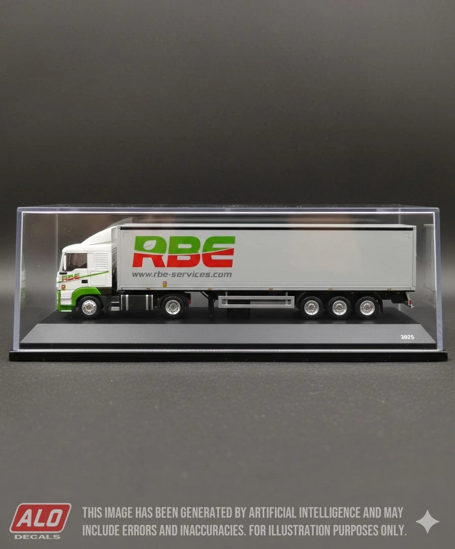 2015-PRESENT SEMI-TRAILER DECORATION "RBE - ROUILLÉ BÂTIMENT ENVIRONNEMENT" 1:87 DECALS