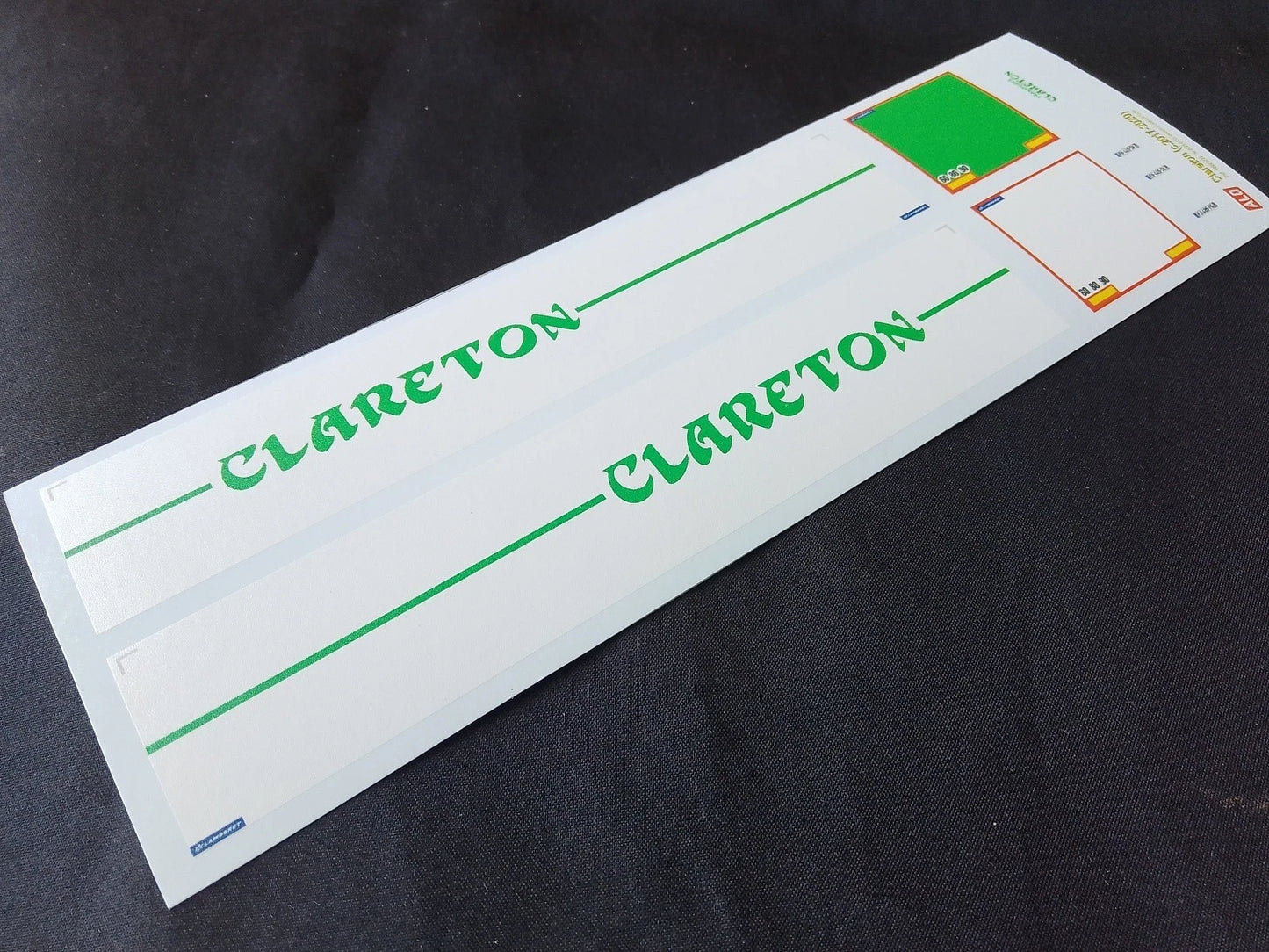 2017-2020 SEMI-TRAILER DECORATION "CLARETON" 1:87 DECALS