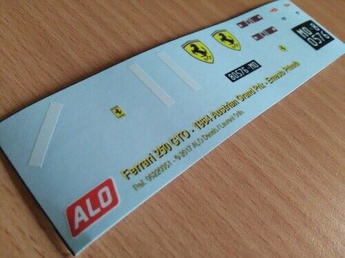 1964 AUSTRIAN GP #1 FERRARI 250 GTO ERNESTO PRINOTH 1:18 DECALS