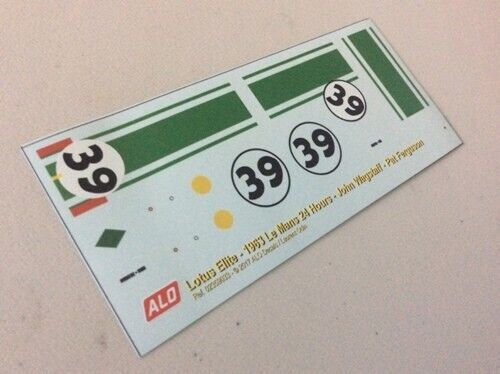 1963 LE MANS 24 HOURS #39 LOTUS ELITE JOHN WAGSTAFF/PAT FERGUSON 1:32 DECALS