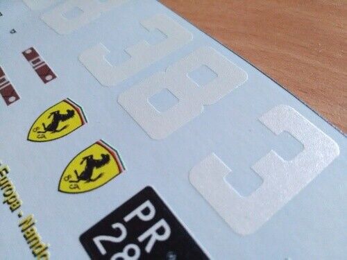 1963 COPPA INTER-EUROPA, MONZA #38 FERRARI 250 GTO NANDO PAGLIARINI 1:18 DECALS