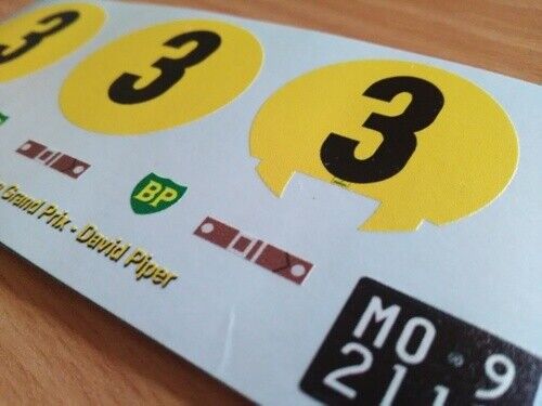 1963 CANADIAN GP #3 FERRARI 250 GTO DAVID PIPER 1:18 DECALS