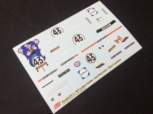 1971 LE MANS PRACTICE #43 PORSCHE 911 JEAN-PIERRE BODIN/GILBERT COURTHIADE 1:43 DECALS