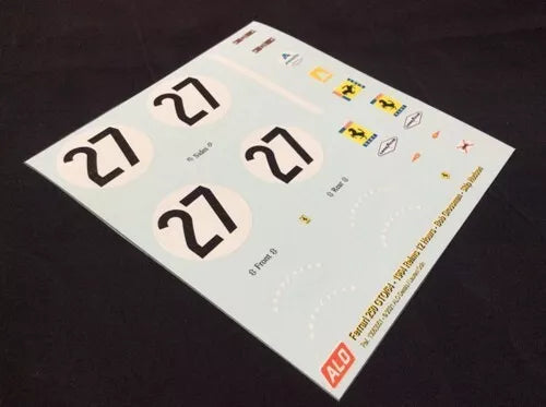 1964 REIMS 12 HOURS #27 FERRARI 250 GTO/64 BOB GROSSMAN/SKIP HUDSON 1:43, 1:18 DECALS