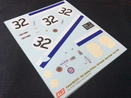 1964 SEBRING 12 HOURS #32 FERRARI 250 GTO ED CANTRELL/HARRY HAUER/DON YENKO 1:18 DECALS