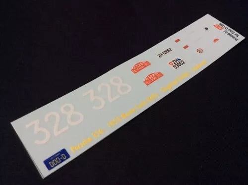 1953 MONTE CARLO RALLY #328 PORSCHE 356 SIEGFRIED SCHILD/CALDERARI 1:43 DECALS