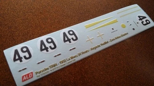 1955 LE MANS 24 HOURS #49 PORSCHE 550 AUGUSTE VEUILLET/ZORA ARKUS-DUNTOV 1:43 DECALS