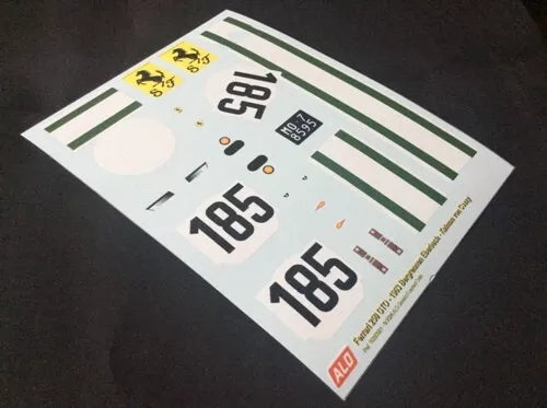 1963 EBERBACH HILLCLIMB #185 FERRARI 250 GTO KALMAN VON CSAZY 1:43, 1:18 DECALS