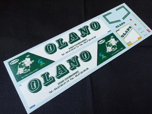 2012-2015 SEMI-TRAILER DECORATION "OLANO - COURNONSEC" 1:87, 1:50, 1:43 DECALS