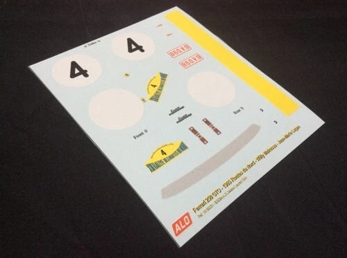 1965 ROUTES DU NORD RALLY #4 FERRARI 250 GTO WILLY MAIRESSE/JEAN-MARIE LAGAE 1:43, 1:24, 1:18 DECALS