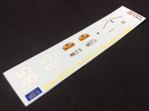 1957 TOUR DE CORSE #85 PORSCHE 356 PAUL ERNST STRÄHLE/HANS WENCHER 1:43 DECALS