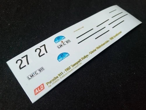 1967 SEMPERIT RALLY #27 PORSCHE 911 GÜNTER WALLRABENSTEIN/WILLI BRETTHAUER 1:43 DECALS