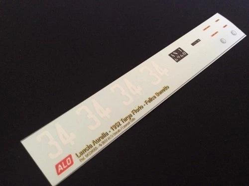 1952 TARGA FLORIO #34 LANCIA AURELIA FELICE BONETTO 1:43 DECALS