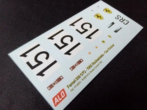 1965 HOCKENHEIM #151 FERRARI 250 GTO COX KOCHER 1:18 DECALS
