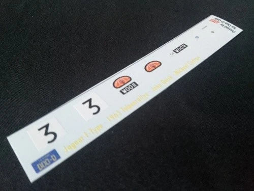 1965 TULPENRALLYE #3 JAGUAR E-TYPE JOHN QUICK/MICHAEL COTTON 1:43 DECALS