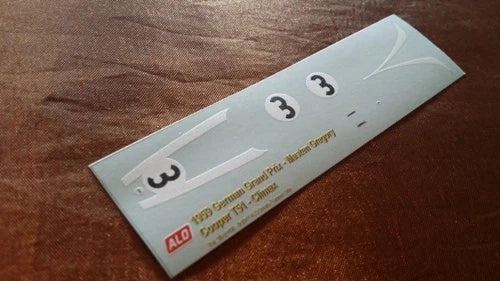 1959 GERMAN GP #3 COOPER T51 MASTEN GREGORY 1:43 DECALS