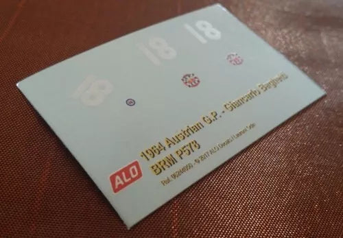 1964 AUSTRIAN GP #18 BRM P578 GIANCARLO BAGHETTI 1:43 DECALS