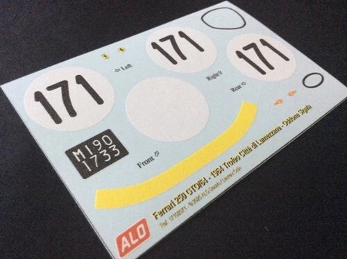 1964 TROFEO CITTA DI LUMEZZANE #171 FERRARI 250 GTO/64 ODDONE SIGALA 1:18 DECALS