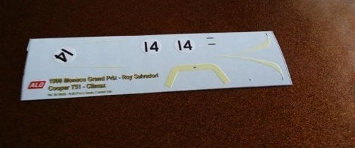 1960 MONACO GP #14 COOPER T51 ROY SALVADORI 1:43 DECALS