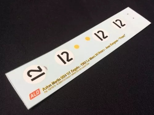 1962 LE MANS 24 HOURS #12 ASTON MARTIN DB4 GTZ JEAN KERGUEN/"FRANC" 1:43 DECALS