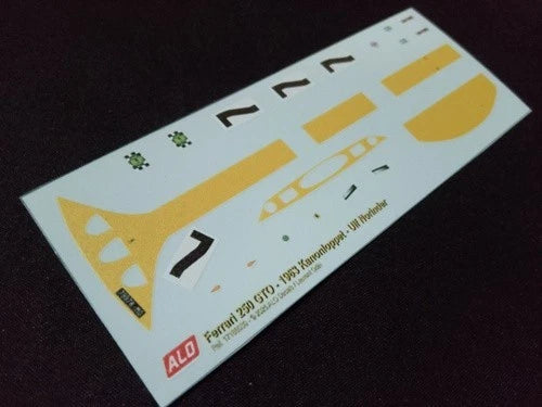 1963 KANONLOPPET, KARLSKOGA #7 FERRARI 250 GTO ULF NORINDER 1:43 DECALS