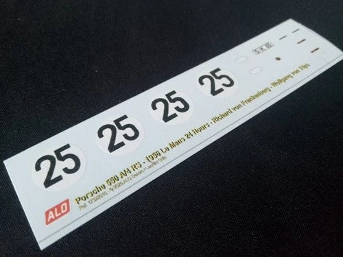 1956 LE MANS 24 HOURS #25 PORSCHE 550 RICHARD VON FRANKENBERG/WOLFGANG VON TRIPS 1:43 DECALS