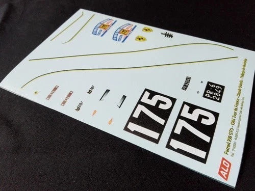 1964 TOUR DE FRANCE #175 FERRARI 250 GTO CLAUDE DUBOIS/PHILIPPE DE MONTAIGU 1:18 DECALS