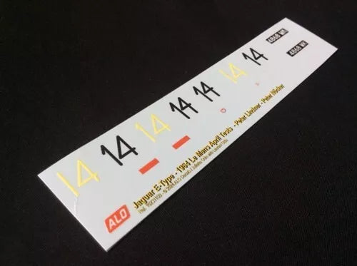 1964 LE MANS APRIL TESTS #15 JAGUAR E-TYPE PETER SARGENT/PETER LUMSDEN 1:43 DECALS