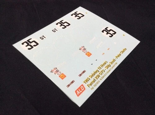 1965 SEBRING 12 HOURS #35 FERRARI 250 GTO SKIP SCOTT/PETER CLARKE 1:43, 1:24, 1:18 DECALS