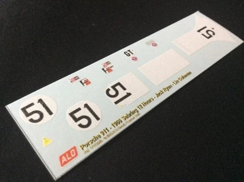 1966 SEBRING 12 HOURS #51 PORSCHE 911 JACK RYAN/LIN COLEMAN 1:43 DECALS