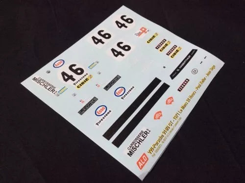 1971 LE MANS 24 HOURS #46 VW-PORSCHE 914 PAUL KELLER/JEAN SAGE 1:43, 1:32 DECALS