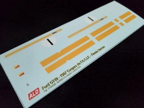 1967 COUPES DE L'ACIF, MONTLHERY #1 FORD GT40 FIRMIN DAUWE 1:43 DECALS