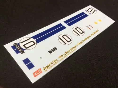 1962 LE MANS 24 HOURS #10 JAGUAR E-TYPE BRIGGS CUNNINGHAM/ROY SALVADORI 1:43 DECALS