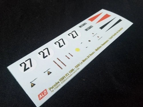 1956 LE MANS 24 HOURS #27 PORSCHE 550 MATHIEU HEZEMANS/CAREL GODIN DE BEAUFORT 1:43 DECALS