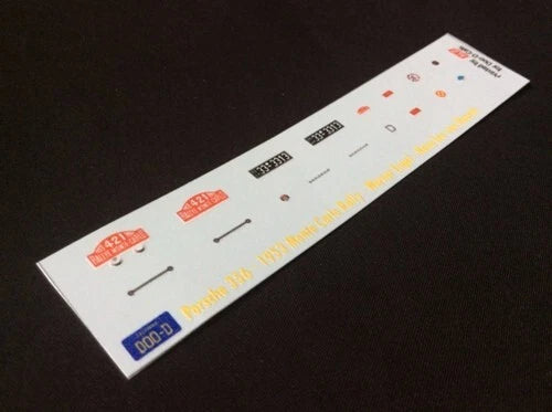 1953 MONTE CARLO RALLY #421 PORSCHE 356 WERNER ENGEL/HANS LEO VON HOESCH 1:43 DECALS