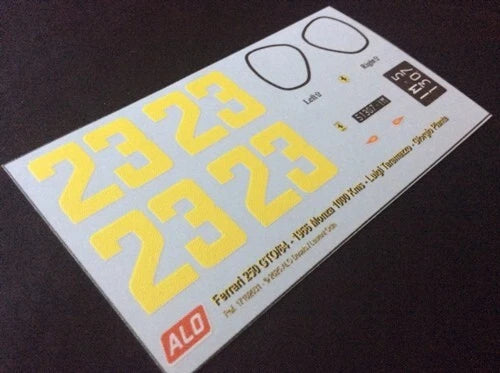 1966 MONZA 1000 KMS #23 FERRARI 250 GTO/64 LUIGI TARAMAZZO/GIORGIO PIANTA 1:18 DECALS