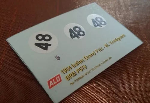 1964 ITALIAN GP #48 BRM P578 MAURICE TRINTIGNANT 1:43 DECALS
