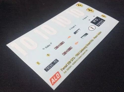 1964 LIMBOURG GRAND PRIX #10 FERRARI 250 GTO PIERRE SUDAN 1:43, 1:18 DECALS