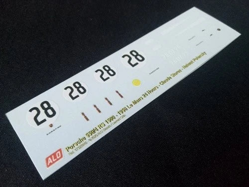 1956 LE MANS 24 HOURS #28 PORSCHE 550 CLAUDE STOREZ/HELMUT POLENSKY 1:43 DECALS