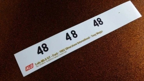 1963 SILVERSTONE INTERNATIONAL #48 LOLA MK.6 GT TONY MAGGS 1:43 DECALS
