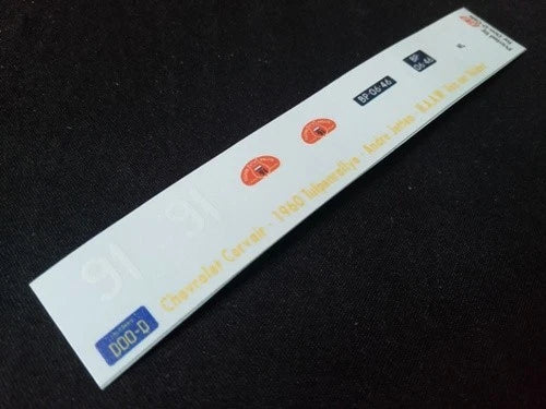 1960 TULPENRALLYE #91 CHEVROLET CORVAIR ANDRE JETTEN/H.A.A.W. VAN DER VELDEN 1:43, 1:24, 1:18 DECALS