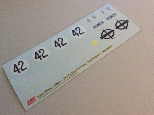 1957 LE MANS 24 HOURS #42 LOTUS XI BOB WALSHAW/JOHN DALTON 1:43 DECALS