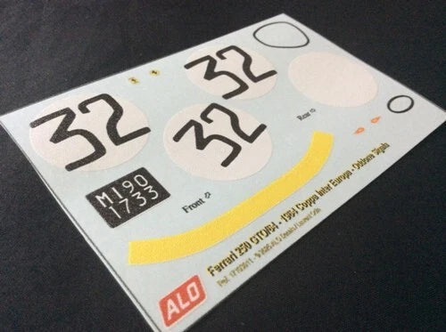 1964 COPPA INTER-EUROPA, MONZA #32 FERRARI 250 GTO/64 ODDONE SIGALA 1:18 DECALS
