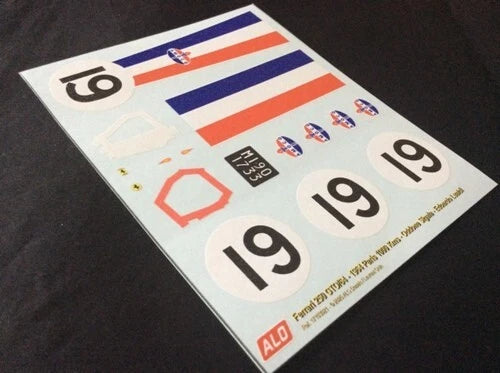 1964 PARIS 1000 KMS, MONTLHERY #19 FERRARI 250 GTO/64 ODDONE SIGALA/EDOARDO LUALDI 1:18 DECALS