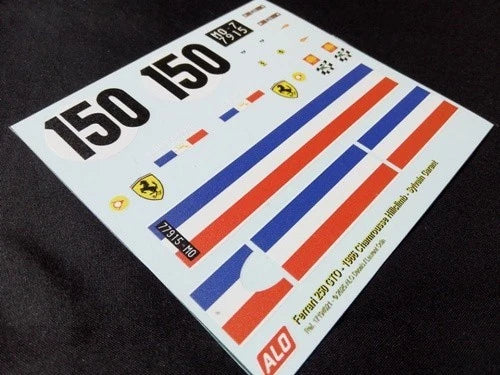 1966 CHAMROUSSE HILLCLIMB #150 FERRARI 250 GTO SYLVAIN GARANT 1:18 DECALS