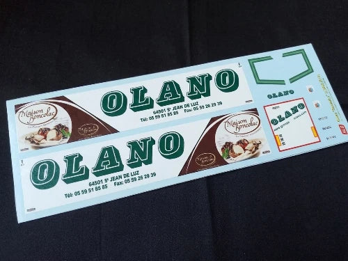 2008-2010 SEMI-TRAILER DECORATION "OLANO - BONCOLAC" 1:87, 1:50, 1:43 DECALS